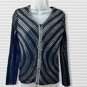 Fancy Jacket Slim Fit- Size Small- Black / Gray